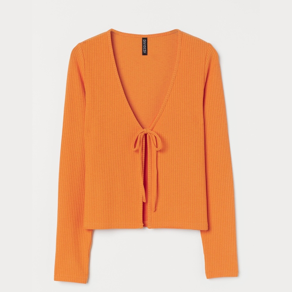 H&M Orange Cardigan